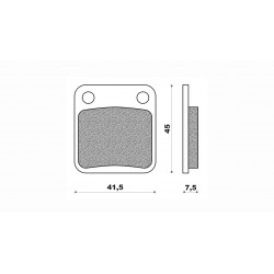 Τακάκια Daytona 36671 (FA054)(FD080) Τακάκια Daytona 36671 (FA054)(FD080)